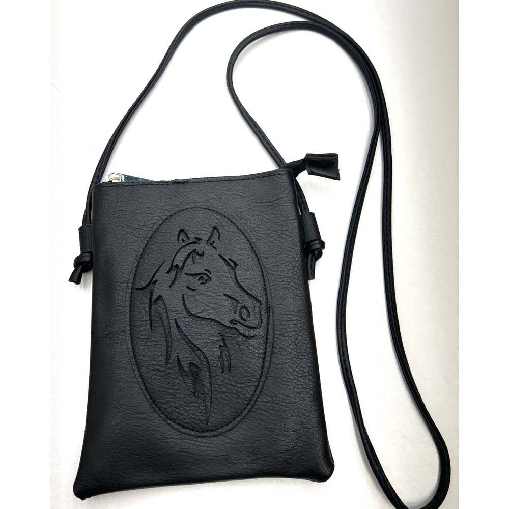 Shine Mark Horse Laser Cut Crossbody Cellphone Bag